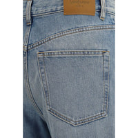 Saint Laurent 90's Wide-Leg Jeans — Blue