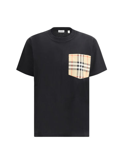 Burberry Archive Check Pocket T-Shirt — Black