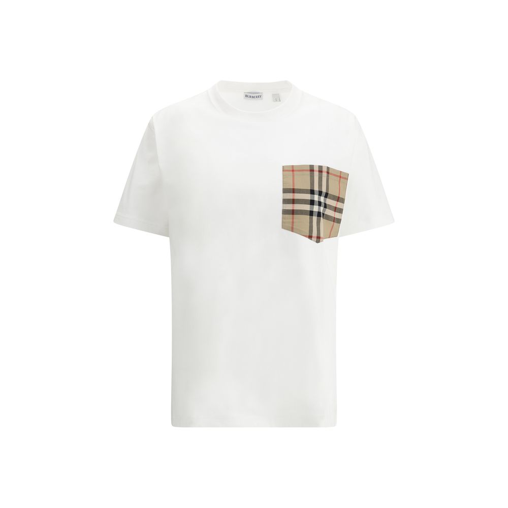Burberry Archive Check Pocket T-Shirt — White