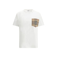 Burberry Archive Check Pocket T-Shirt — White