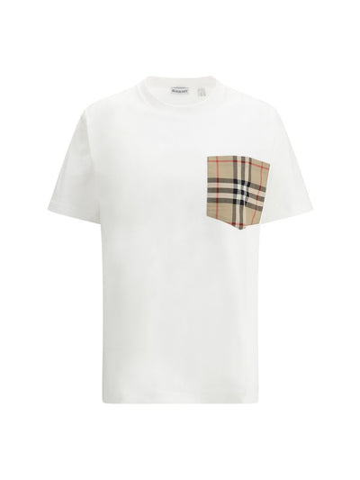 Burberry Archive Check Pocket T-Shirt — White