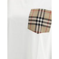 Burberry Archive Check Pocket T-Shirt — White