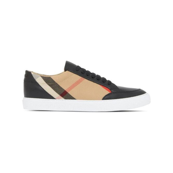 Burberry New Salmond Leather Check Sneaker