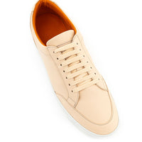 Burberry Powder Leather Low-Top Sneaker