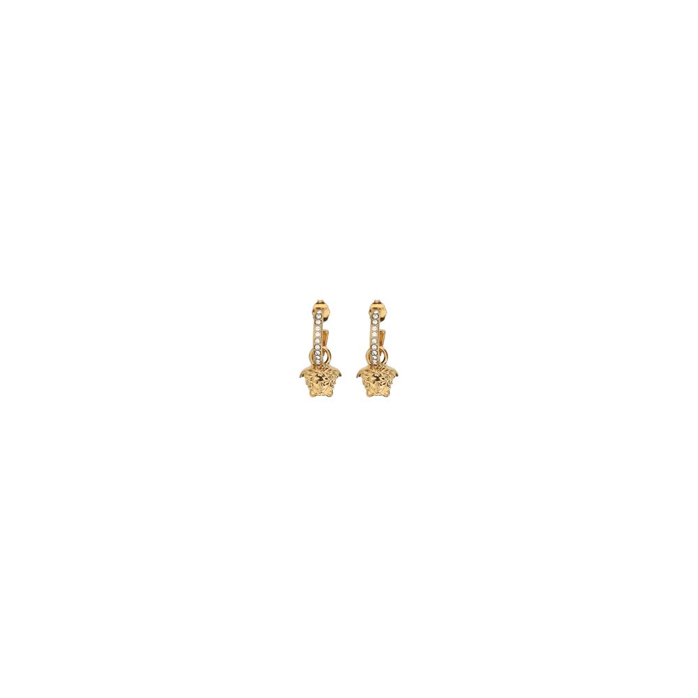 Versace Medusa Head Gold Drop Earrings