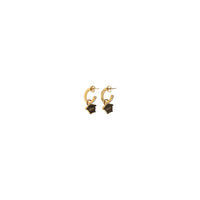 Versace Medusa Head Gold Drop Earrings