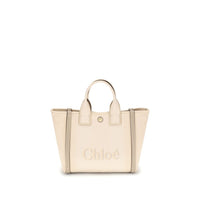 Chloé Beige Cotton Carry Tote Bag