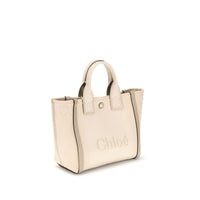 Chloé Beige Cotton Carry Tote Bag