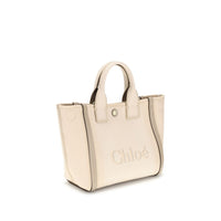 Chloé Beige Cotton Carry Tote Bag