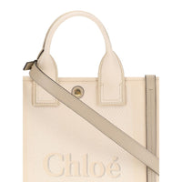 Chloé Beige Cotton Carry Tote Bag