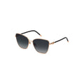 Furla Square Metal Sunglasses — Gold & Smoked