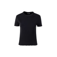 Tom Ford Stretch Ribbed Silk Cropped T-Shirt