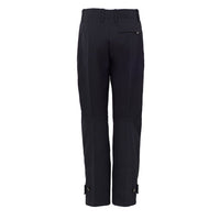 Bottega Veneta Cotton Twill High-Waist Trousers — Navy