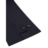 Bottega Veneta Cotton Twill High-Waist Trousers — Navy