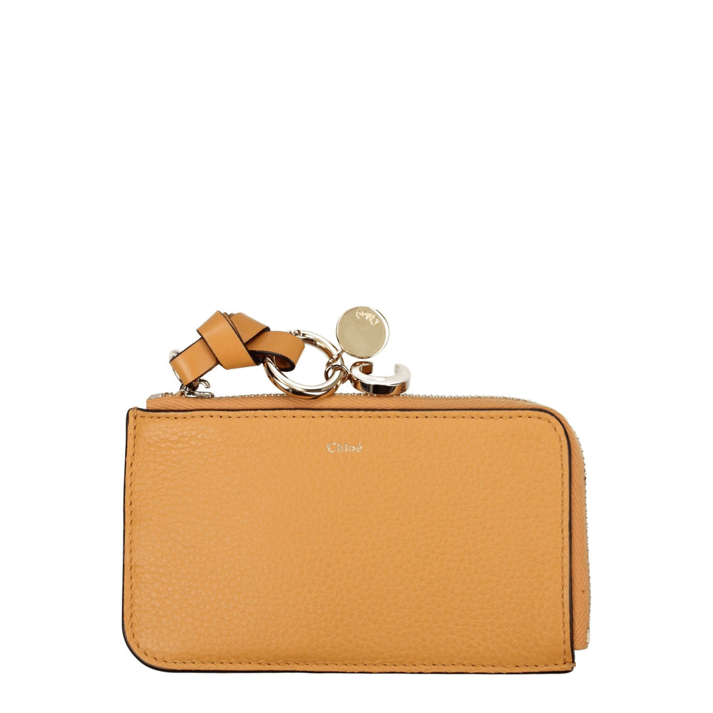 Chloé Logo Coin Purse — Orange
