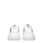Versace White Leather Logo Sneakers