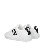 Versace White Leather Logo Sneakers
