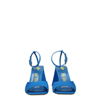 The Attico Satin Stiletto Sandal — Blue