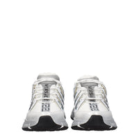 Versace Greca-Detail Fabric Athletic Sneaker — White
