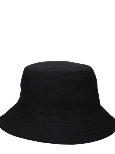 Burberry Logo Bucket Hat — Black