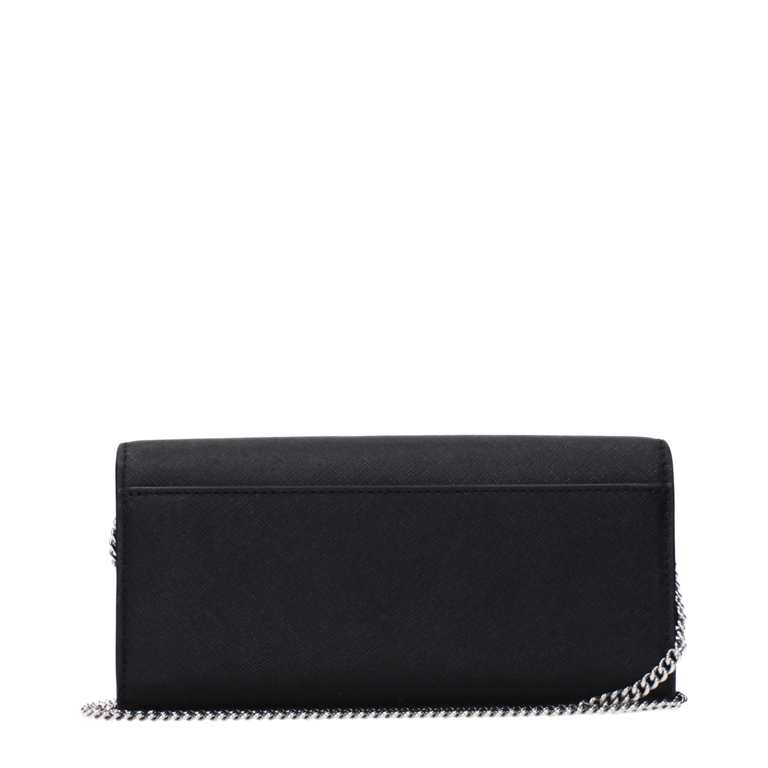 Tory Burch Lee Radziwill Leather Clutch in Black