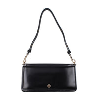 Tory Burch Patent Leather Shoulder Bag — Black