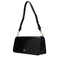 Tory Burch Patent Leather Shoulder Bag — Black