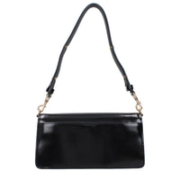 Tory Burch Patent Leather Shoulder Bag — Black