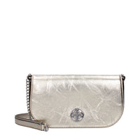 Tory Burch Logo Leather Crossbody Bag — Gold
