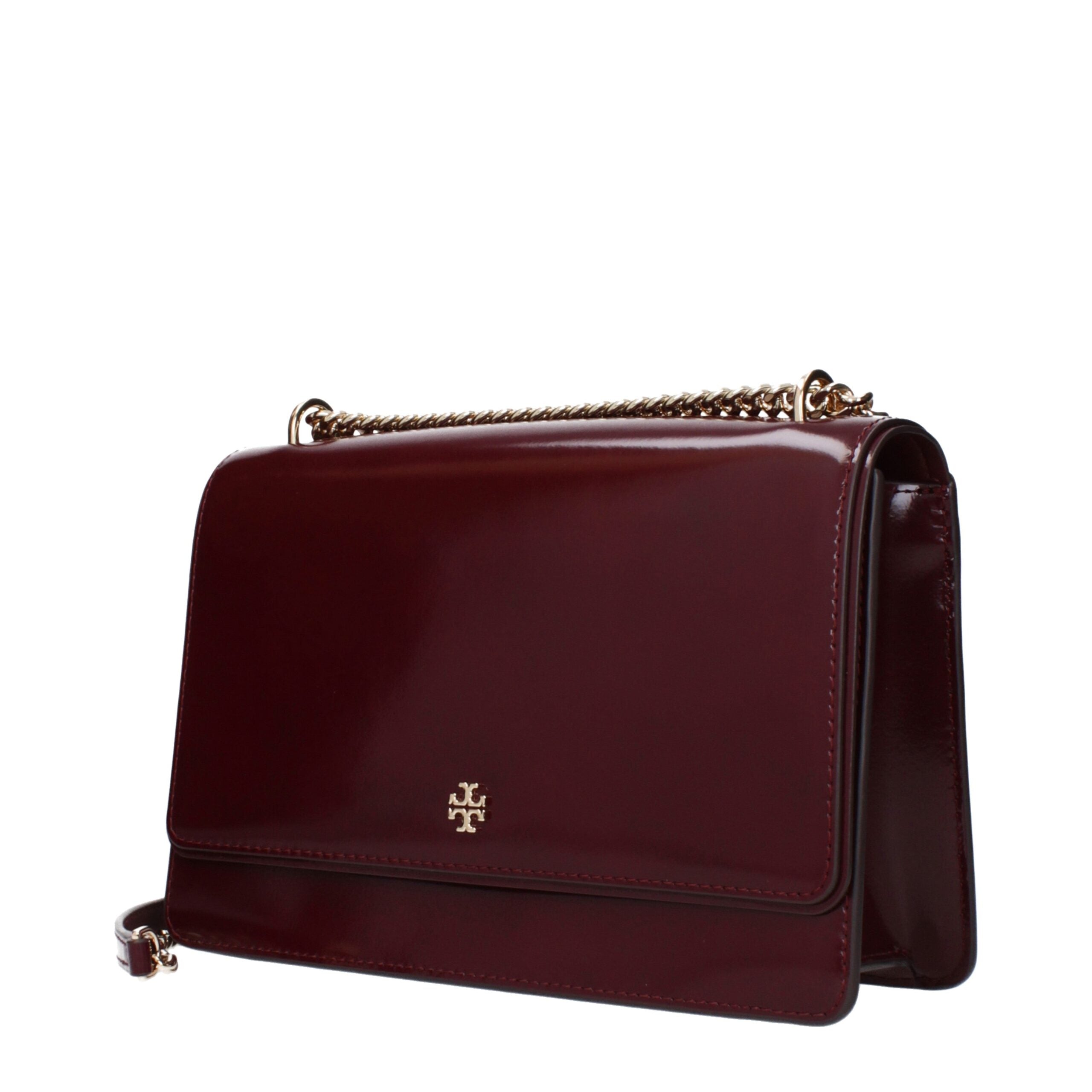 Tory Burch Lee Radziwill Leather Crossbody Bag in Red