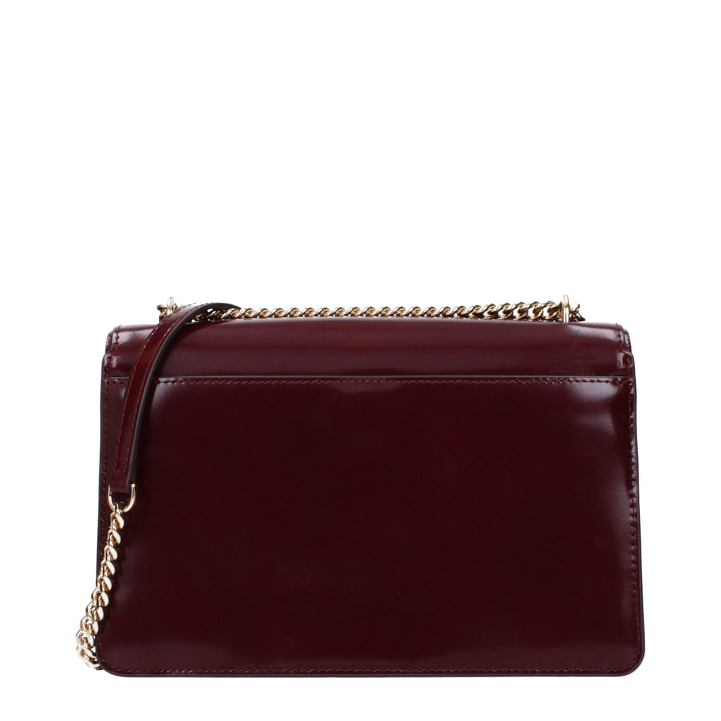 Tory Burch Lee Radziwill Leather Crossbody Bag in Red