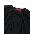 Gucci Wide-Leg Wool Blend Jumpsuit with Removable GG Patent Belt