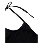 Bottega Veneta Black Mille Pieghe Two-Piece Swimsuit
