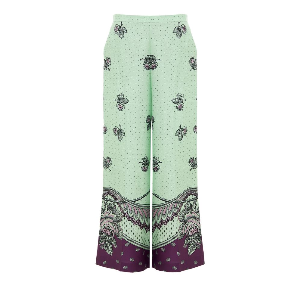 Gucci Floral Print Silk Palazzo Pants