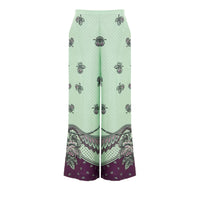 Gucci Green Silk Casual Pants