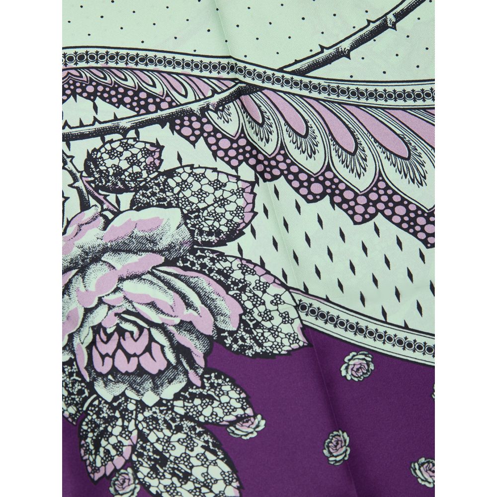 Gucci Floral Print Silk Palazzo Pants