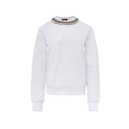 Gucci Jewel Neck Cotton Sweatshirt