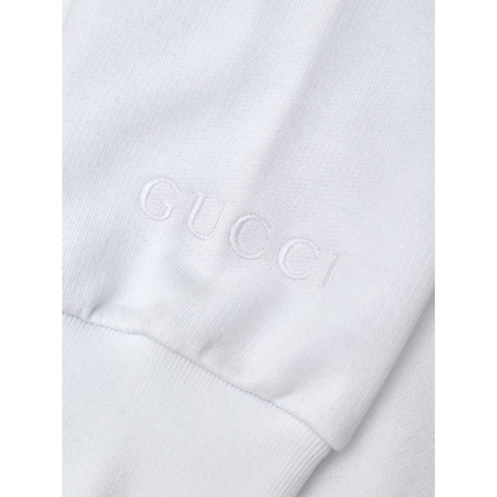 Gucci Jewel Neck Cotton Sweatshirt