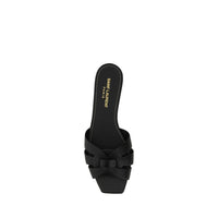 Saint Laurent Square-Toe Woven Leather Sandal