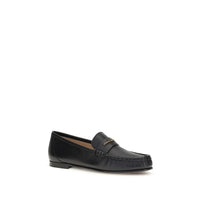 Chloé Black Calf Leather Slip-On Loafers