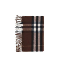 Burberry Archive Check Cashmere Scarf — Brown