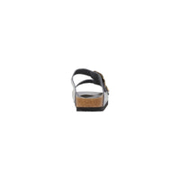 Birkenstock Arizona Big Buckle Leather Slide — Grey