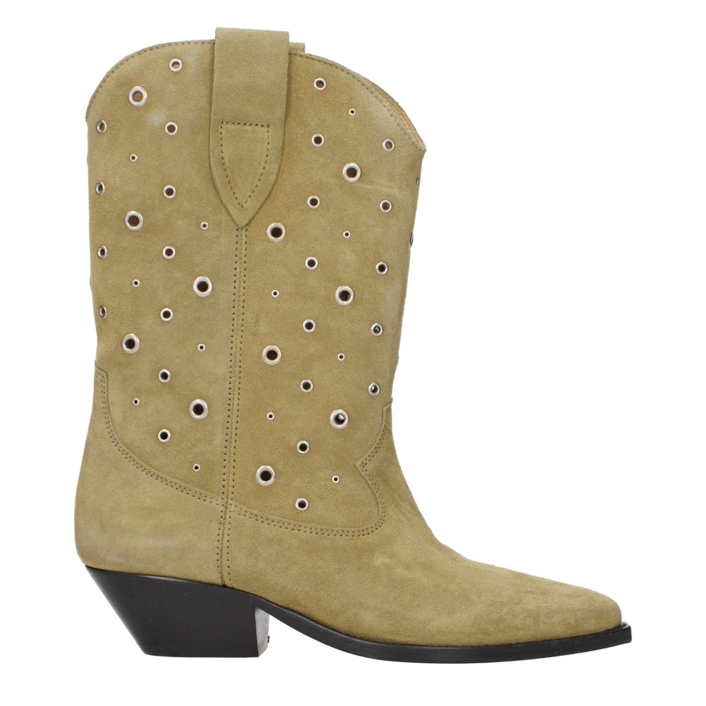 Isabel Marant Suede Ankle Boots in Beige