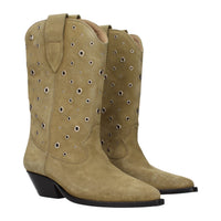 Isabel Marant Suede Ankle Boots in Beige