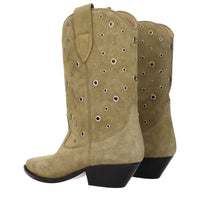 Isabel Marant Suede Ankle Boots in Beige