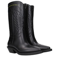 Christian Dior CD Logo Rubber Boot — Black