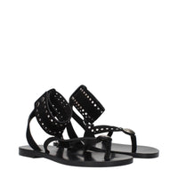 Isabel Marant Studded Suede Sandals in Black