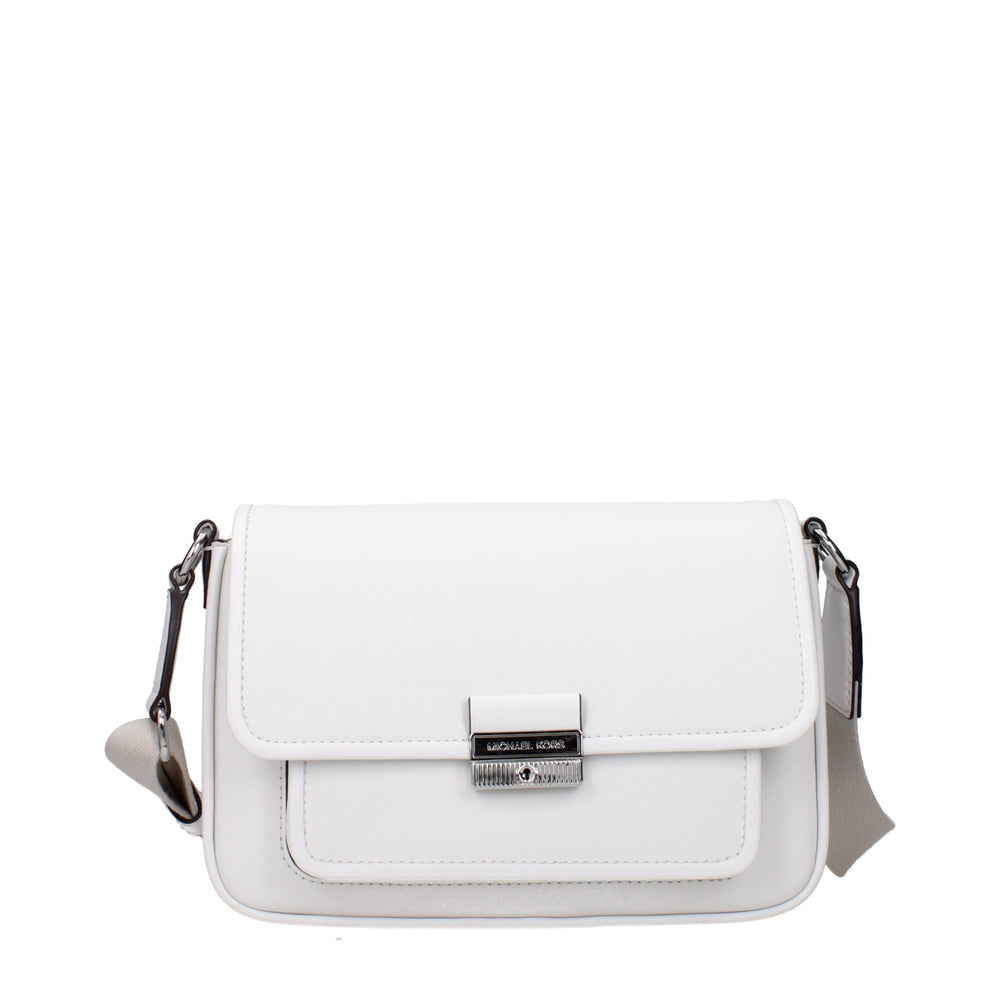 Michael Kors Leather Crossbody Bag — White