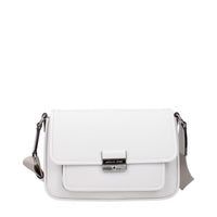 Michael Kors Leather Crossbody Bag — White