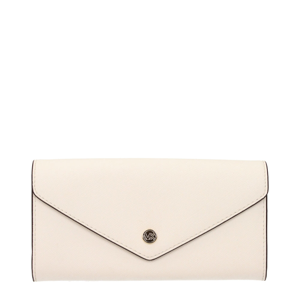 Michael Kors Leather Wallet — Beige